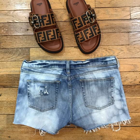 J. CREW Distressed Festival Cut Off Shorts - Picture 2 of 2